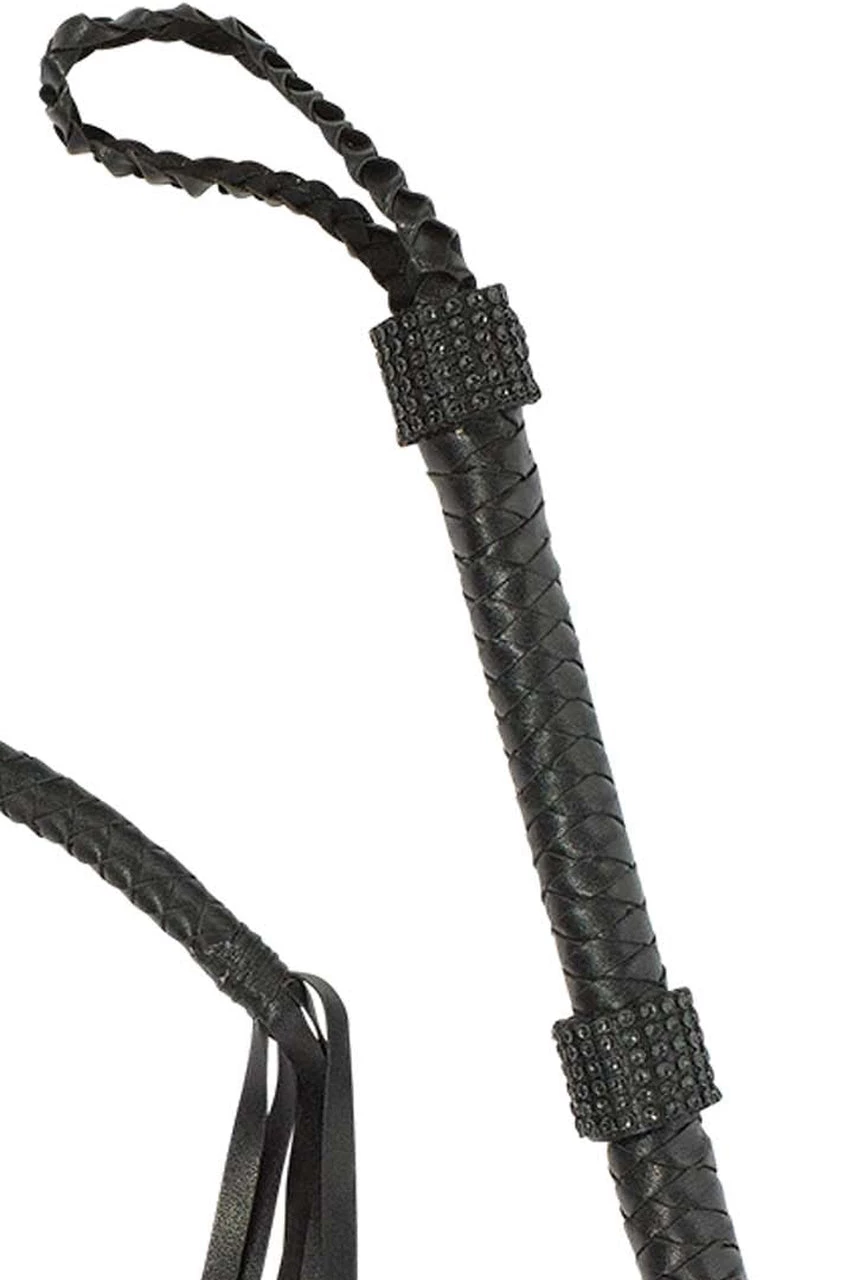 AMSCAN Black Rhinestone Whip 4 AMSCAN Black Rhinestone Whip - Image 2