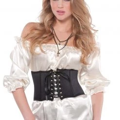 AMSCAN Black Satin Waist Cincher