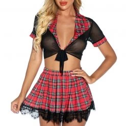 3WISHES Sassy School Uniform Lingerie Set -Fairy Tale Costumes Sales unnamed file 479